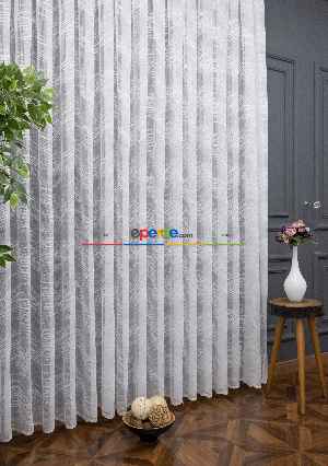 Fırsat Ürünü!! Hazır Ölçülü Fransız Dantel Tül Perde - Yüksek Kalite Bt 1770