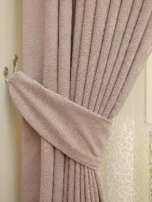 Pudra Düz Fon Perde ( En 150cm Dökümlü Fon )- Pembe Pudra Pembe-pudra