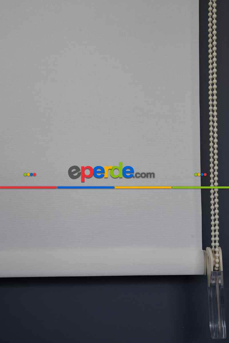 Halim Perdesan Mp-01 Kırık Beyaz Renk Kalın Mat Polyester Stor Perde