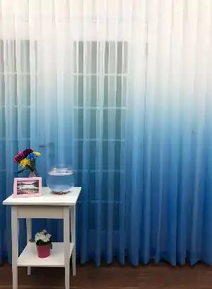Erkek Çocuk Odası Tül Perde- Mavi