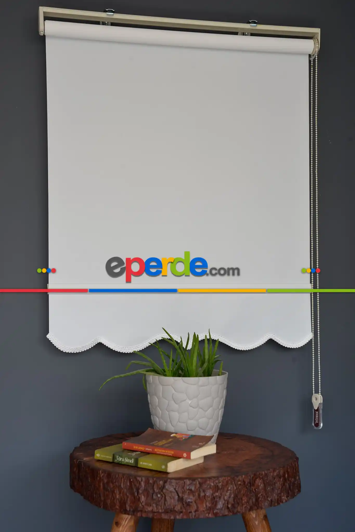 Halim Perdesan Mp-02 Krem Renk Kalın Mat Polyester Stor Perde