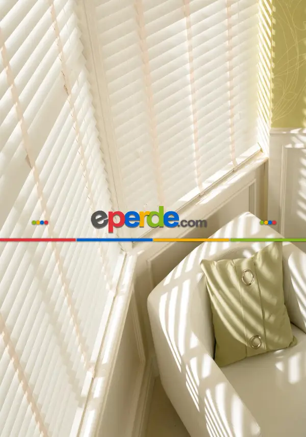 Oda Perde - 50mm Ahşap Jaluzi Perde, Antrasit, Siyah Ve Ahşap Tonlarında