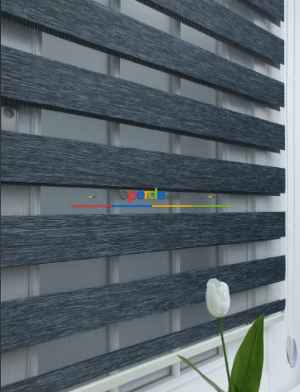 1. Kalite Füme Gri Bambu Zebra Perde