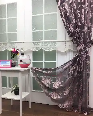 Fransız Floş Örme Kdk Tül Fon Perde (çift Renkli)- Gül Kurusu-Kahve-Roze Gold