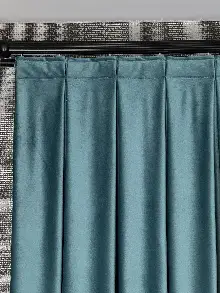 Turkuaz Mavi İthal Kadife Fon Perde, Premium Kalite Serisi Kadife Fon Perde