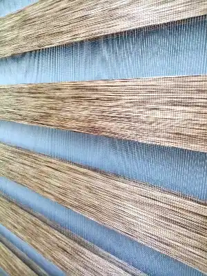 Bambu Zebra 2021 Sezonu Kahverengi Kırçıllı A Kalite Bambu Zebra Perde- Kahve Koyu