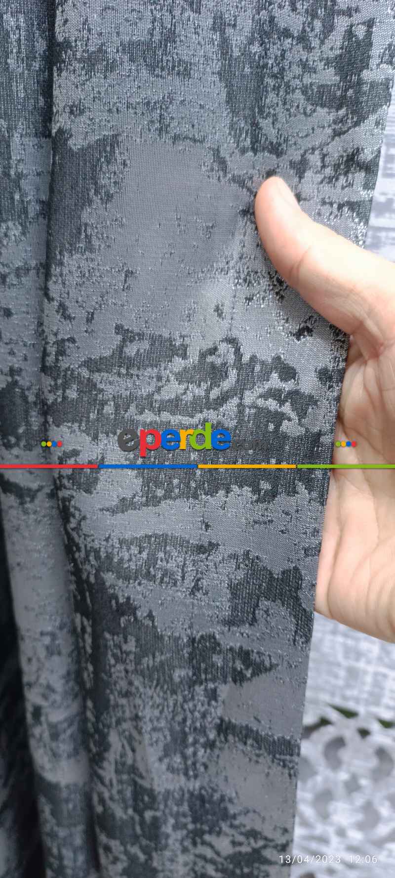 Yatak Odası - 2023 Elit Modern Damask Desenli Fosforlu İplik Dokuma Fon Perde - 3