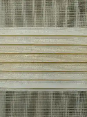 Degrade Renk Geçişli Plise Zebra Perde -şampanya - Krem- Krem-krem Koyu