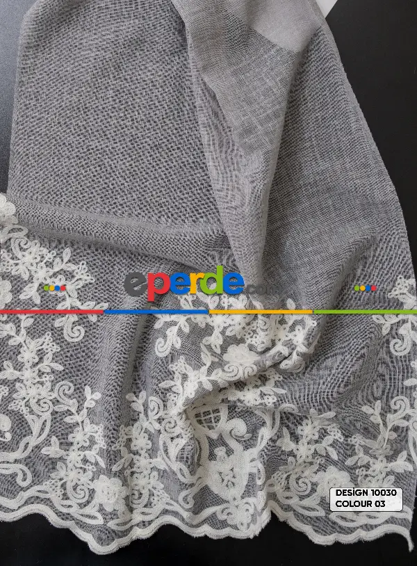 Salon Tül - Tuel Nakış Desenli Tül Perde 1.sınıf Kalite