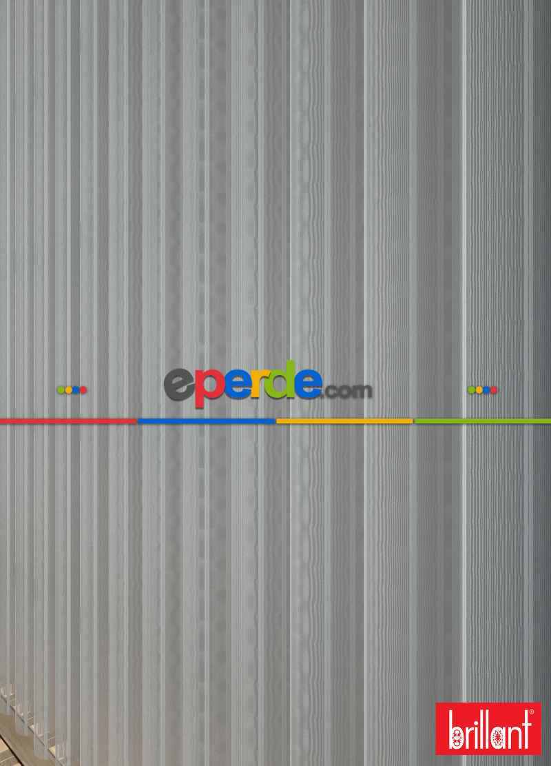 Brillant Akıllı Tül Perde Kremsi Gri Renkli Tül Dikey Zebra Perde Düz 1. Kalite