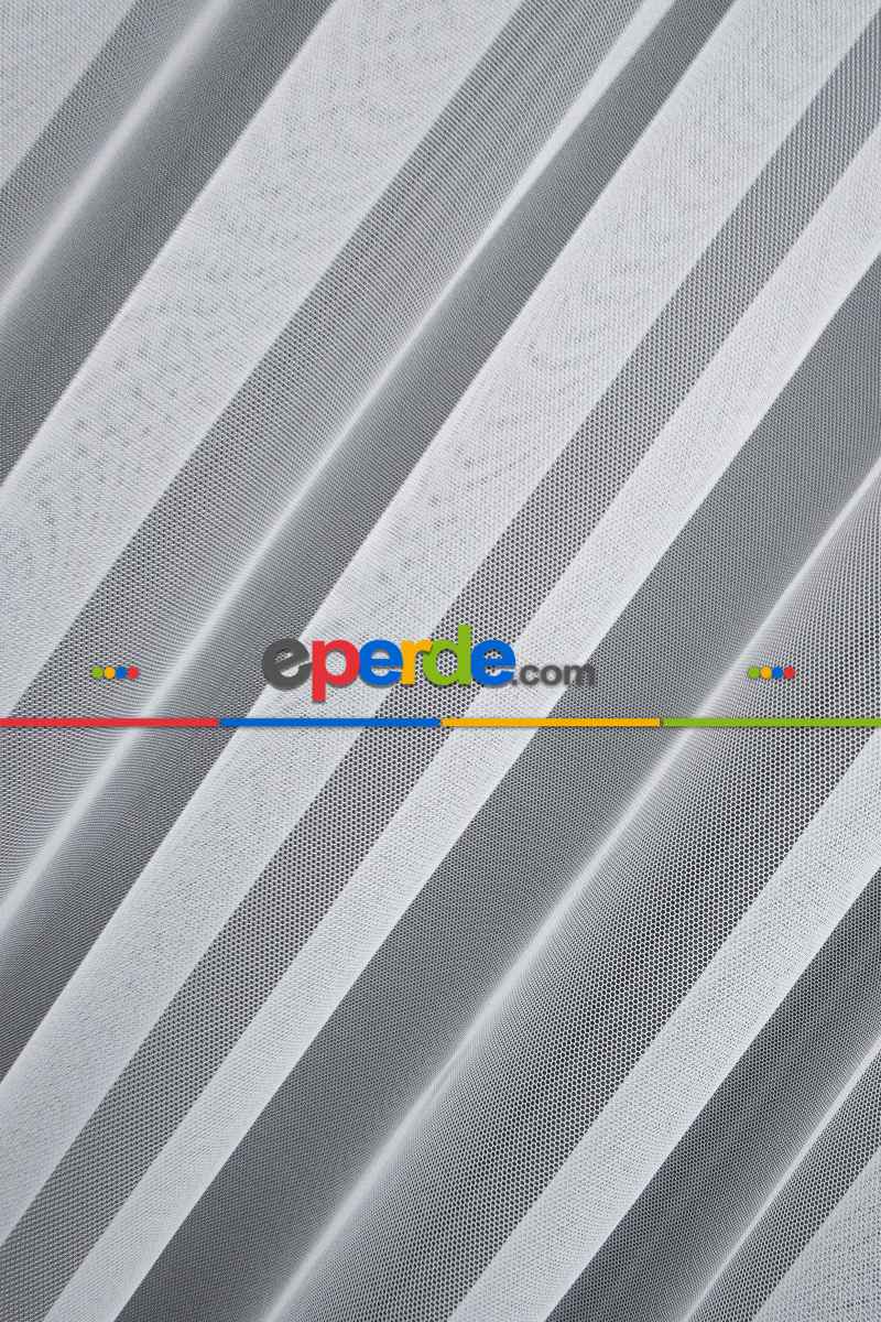 Salon - Grek Düz Tül Ekru Renk - İtinalı Dikiş Garantisi