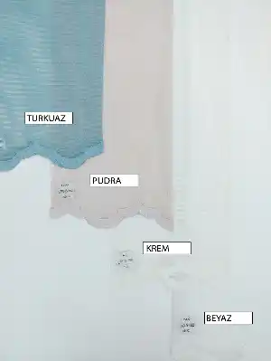 Metre İle Dikişsiz Kumaş Düz Dantel Tül Perde Kumaşı- Beyaz-Krem-Turkuaz-Pudra