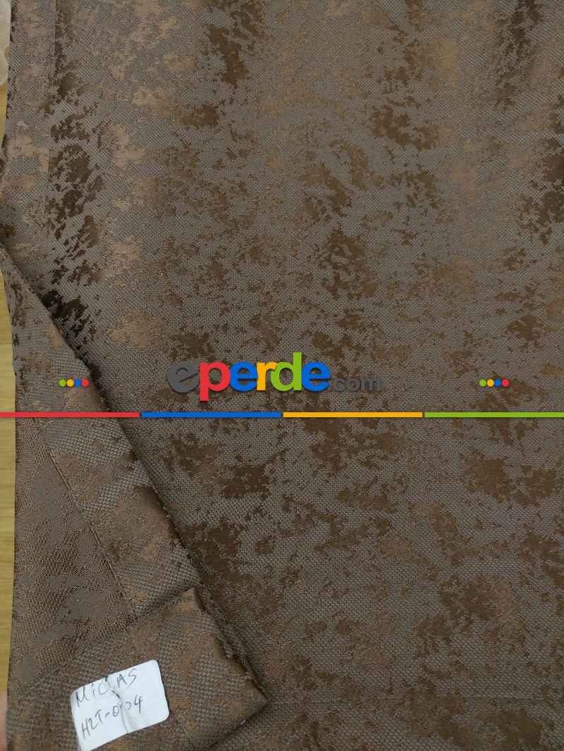 S Kahve Duz Jakar Fon Perde (180)- Sütlü Kahve