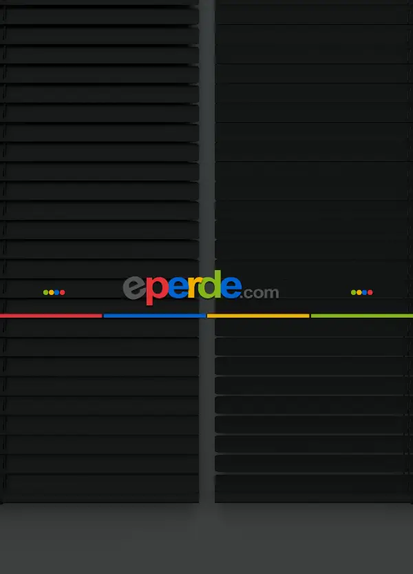 Siyah - Alüminyum Jaluzi Perde - Kalınlığında