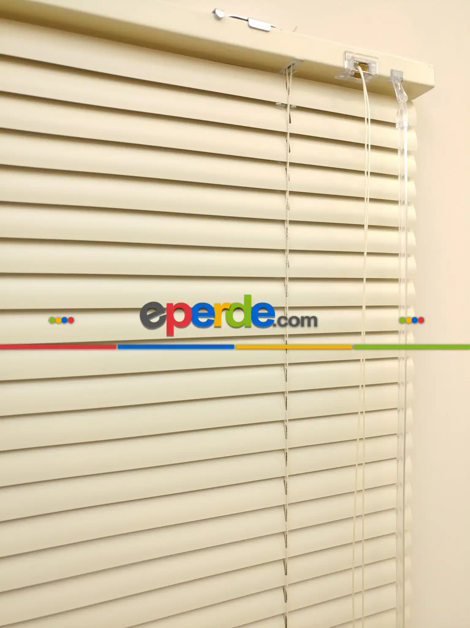 Bej Rengi - Alüminyum Jaluzi Perde - 25mm Kalınlığında- Bej