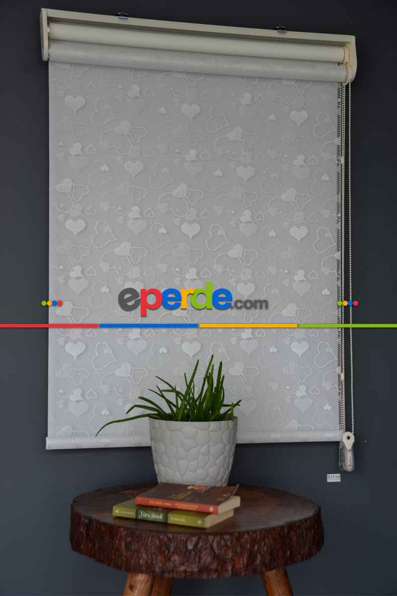 Halim Perdesan Dacuz-202 Beyaz Renk Etekli Veya Eteksiz Çift Mekanizmalı Tül Stor Perde