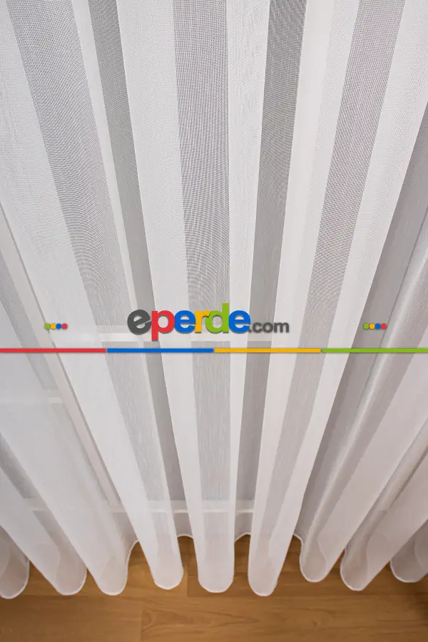 Salon Tül Perde - Hafif Keten Armür Tül Kampanyalı Fiyat !! Ekru Renk Kırık Beyaz- Ekru