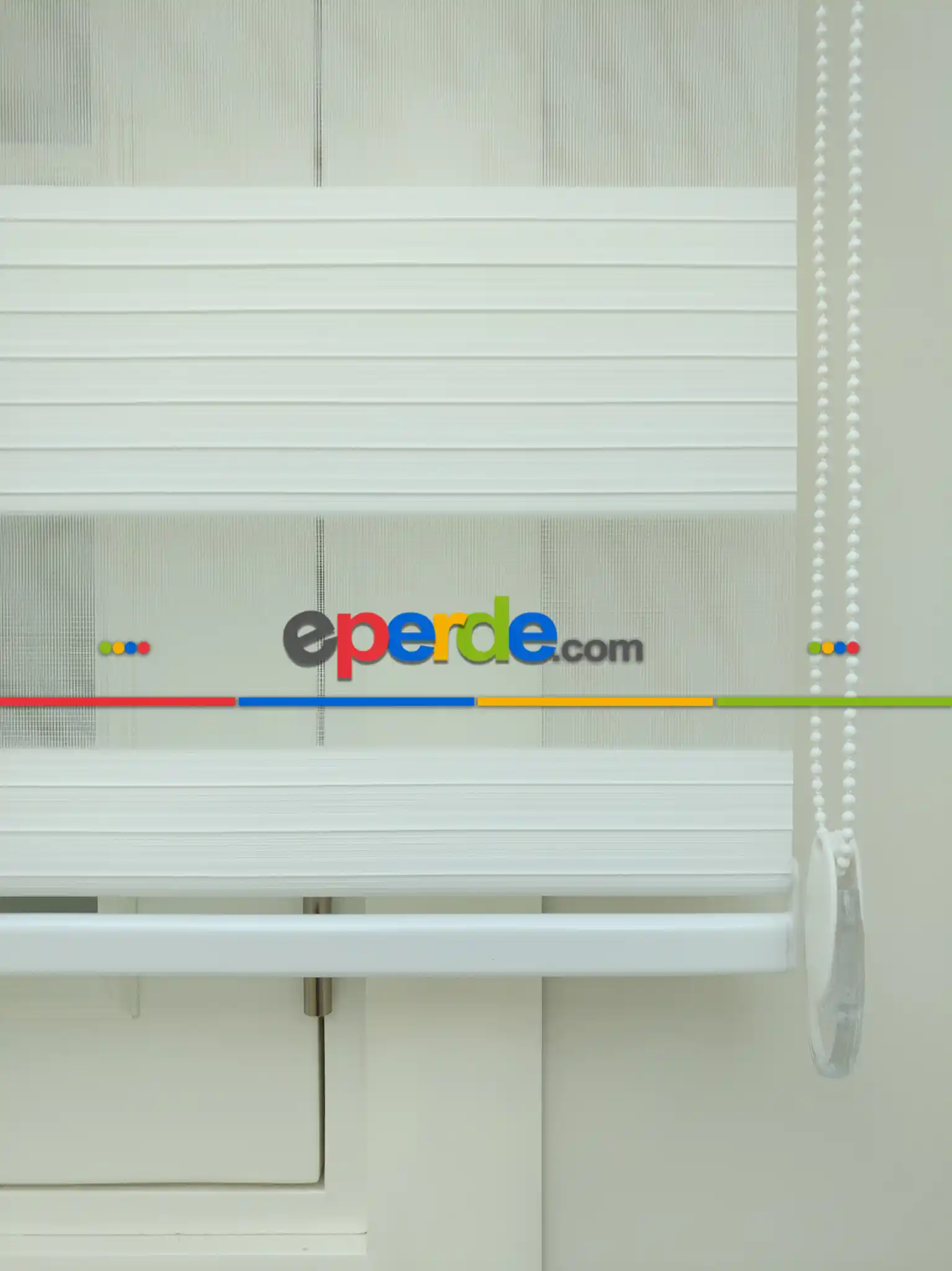 Zebra Perde Geniş Beyaz Kalın Plise 2021- Beyaz