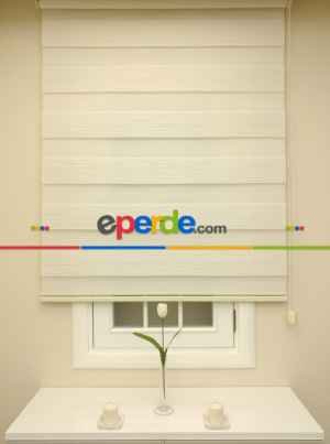 Salon Zebra Perde - Yıldız Zebra Perde- Ekru