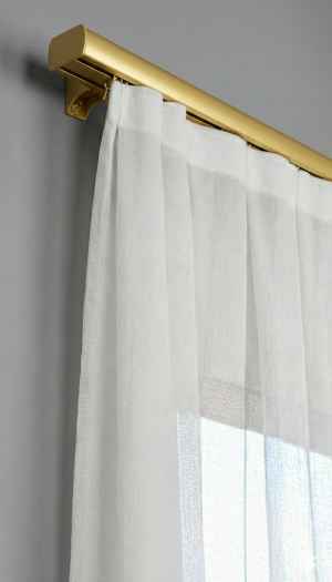 Gold Altın Çift Kanallı Dekoratif Ray, Modern Perde Korniş Rayı