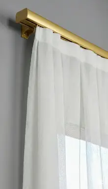 Gold Altın Çift Kanallı Dekoratif Ray, Modern Perde Korniş Rayı