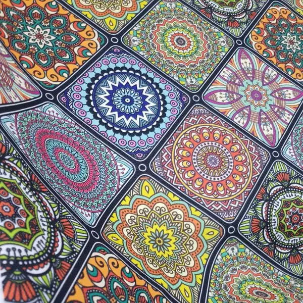 Mutfak Fon Perde Baskılı Evm403- Yeşil