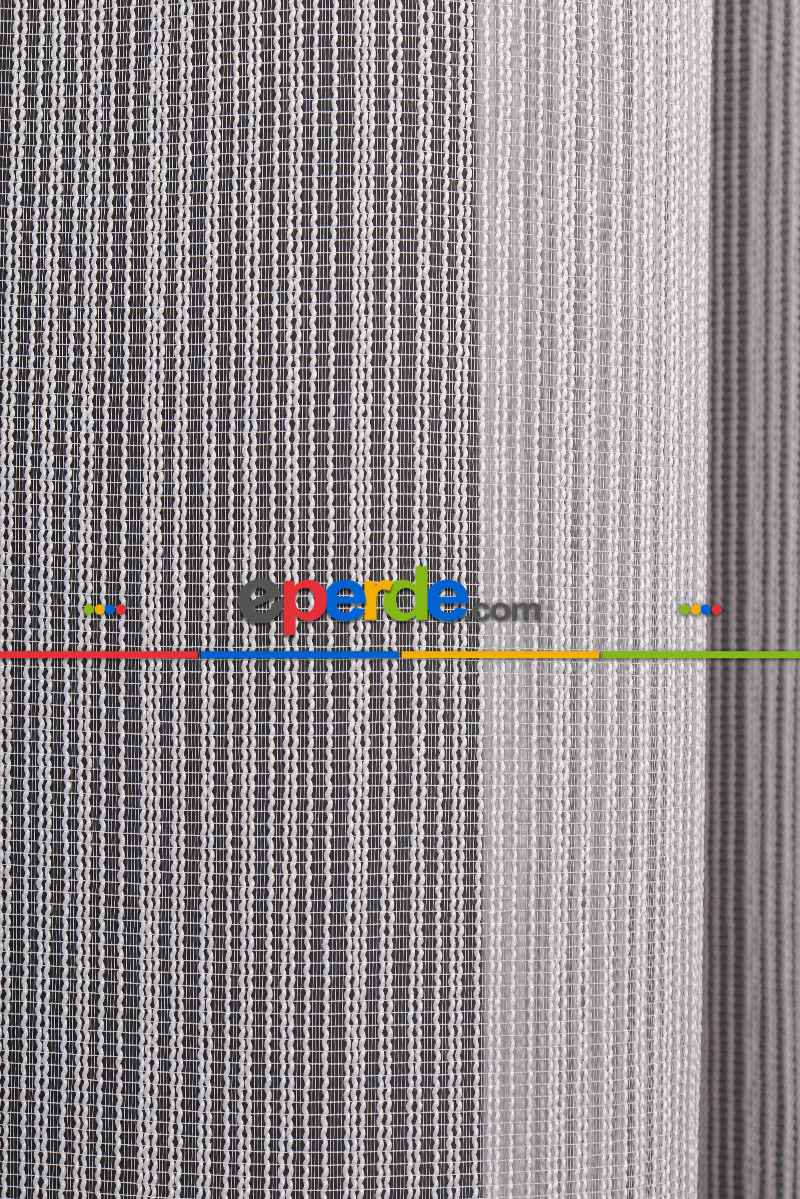 Yatak Odası - Makarna Çizgili Armür Tül Perde Akdz 1070