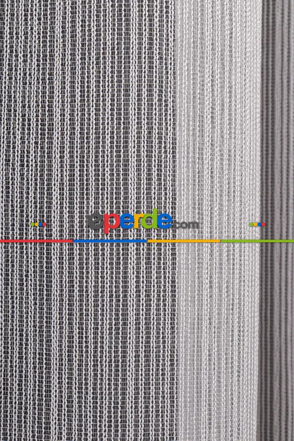 Yatak Odası - Makarna Çizgili Armür Tül Perde Akdz 1070