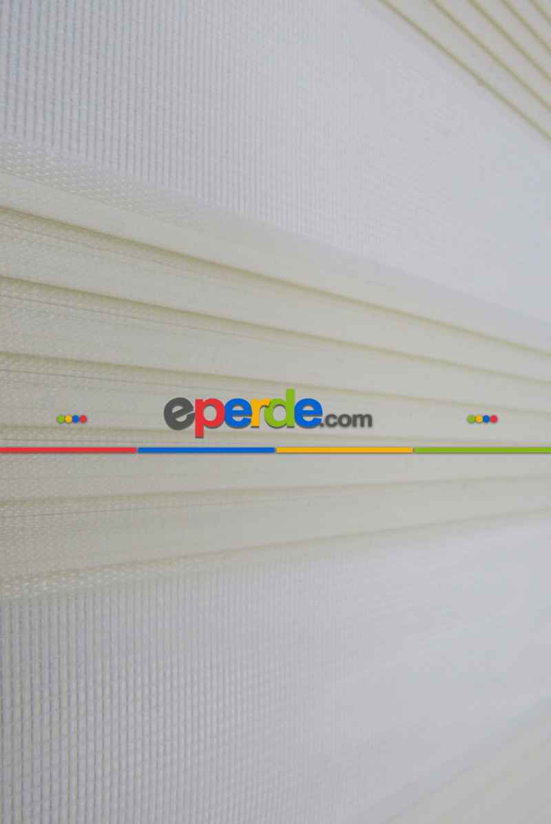 Oturma Odası - Dar Plise Zebra Zebra- Krem