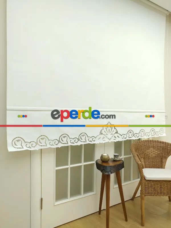 Salon Stor - Nakış İşlemeli Stor Perde 33 Farklı Renk Seçeneği- Gri-füme-antrasit-beyaz-krem-ekru-çok Renkli