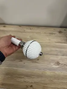 Beyaz Metal Rustik Perdelik