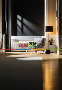 Hazır Ölçülü - Kampanyalı - Siyah Blackout Düz %100 Karartma Stor Perde 200cm En X 200cm Boy 200cm X 200cm 