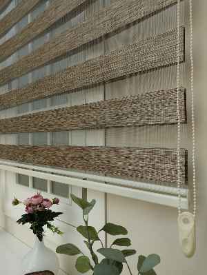 Mutfak - Zebra Perde -bambu Düz Zebra Perde- Vizon Rengi