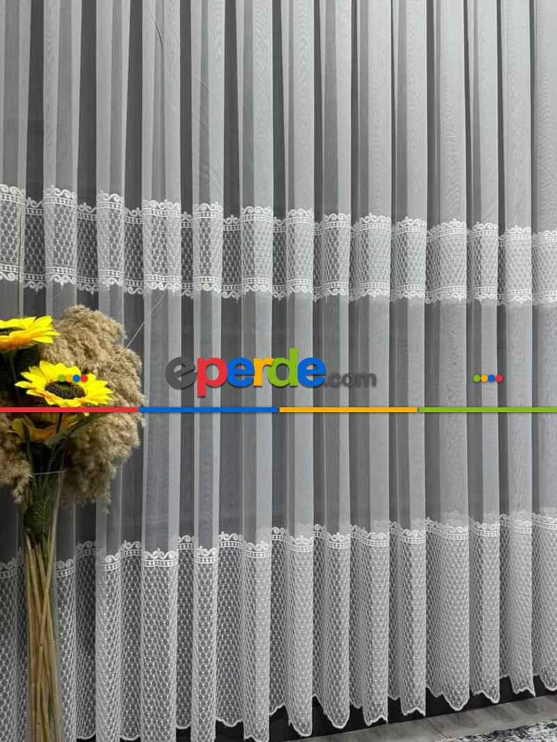 Salon Tül Perde - İşlemeli,nakışlı, Tül Perde