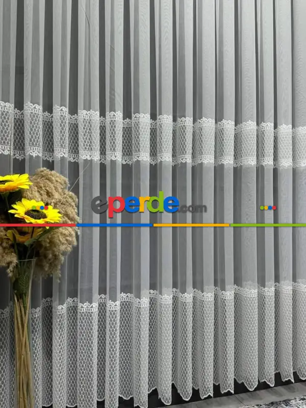 İşlemeli, Nakışlı, Tül Perde