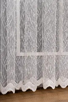 Yatak Odası - Kuru Dal Brode Tül Perde - Ekru