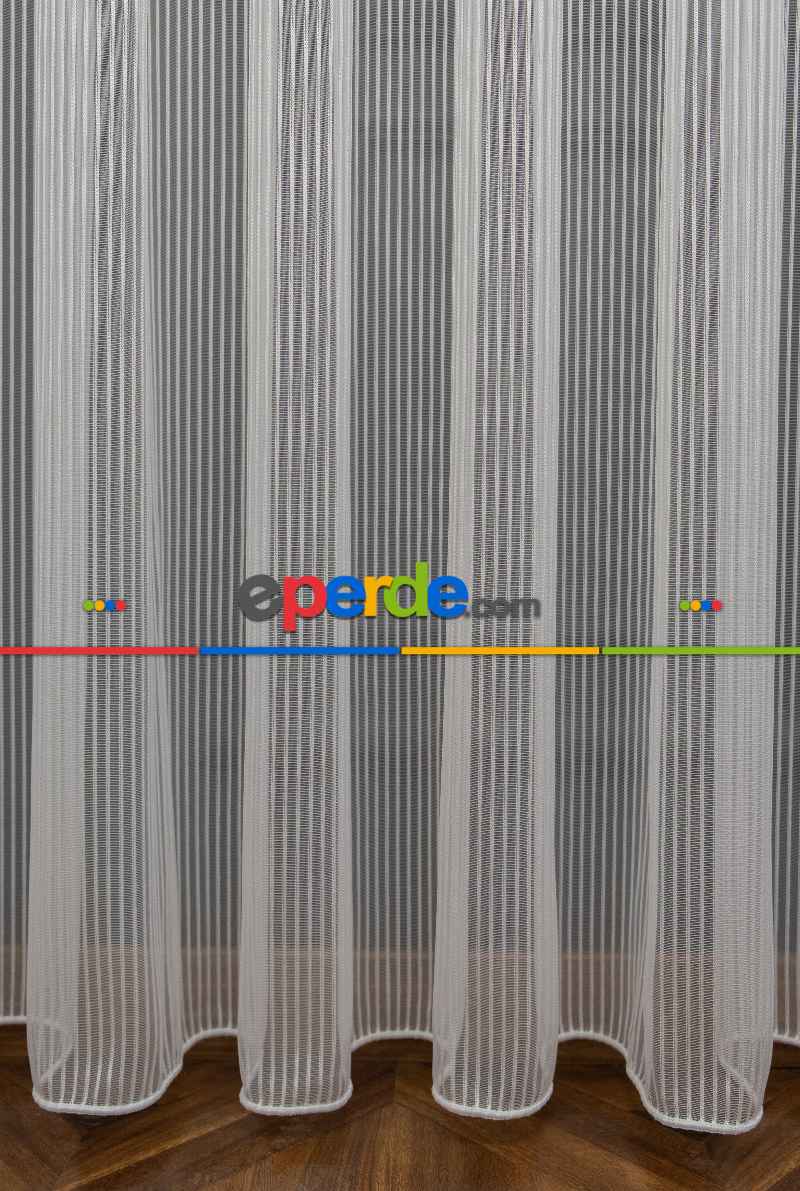 Thor Çizgili Kalın Burgu Tül Perde