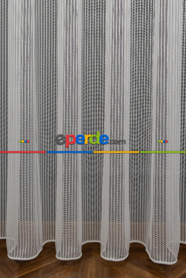 Thor Çizgili Kalın Burgu Tül Perde