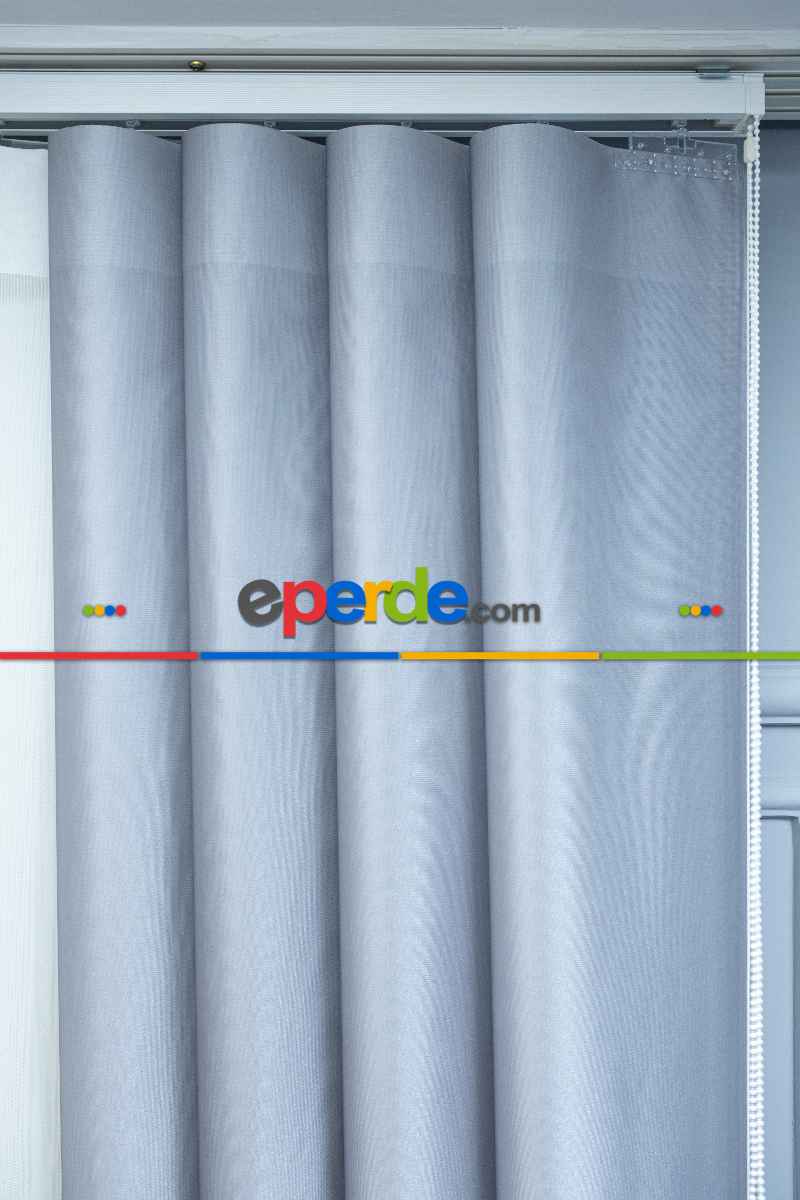 Lens Akıllı Dikey Tül Perde Versace-42- Çok Renkli 2