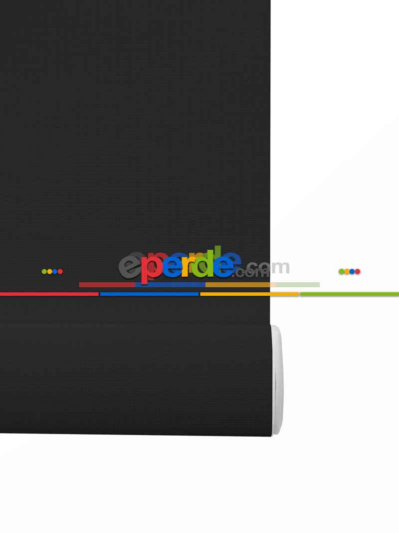 Oturma Odası Stor Perde - Stor Perde Karartma Serisi (blackout)- Siyah