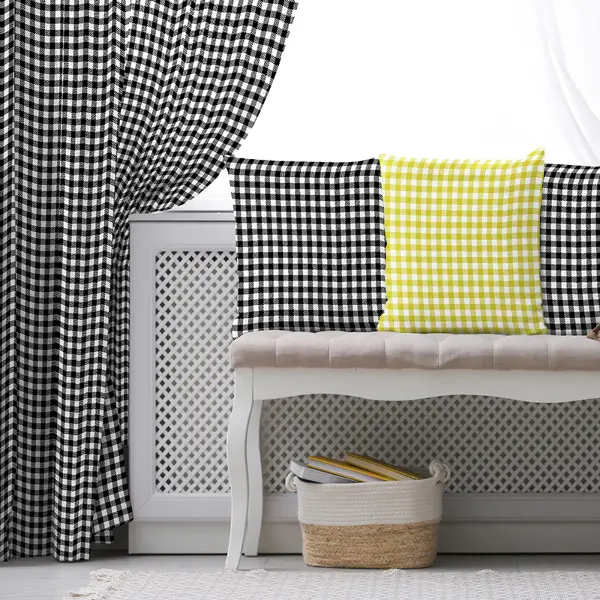 Salon Fon Perde Evim1619-1 Kumaşı Kalındır Duck Bezi Değildir- Mavi-beyaz