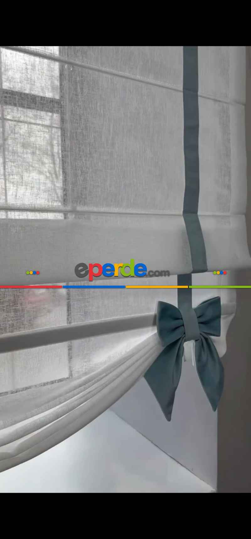 Salon - Katlamalı Keten Tül Perde – Biyeli Ve Fiyonk Detaylı Özel Tasarım