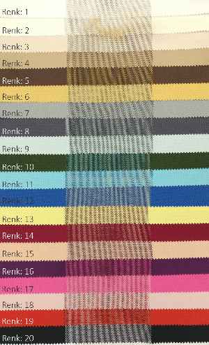 Salon - Akıllı Tül Perde Tül Dikey Zebra Perde Düz 1. Kalite, 20 Renk- Kahverengi