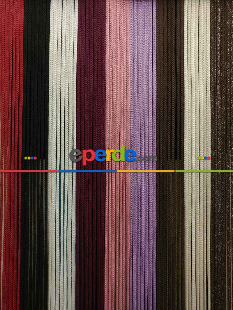 Lila Jumbo Zincir Serisi İp Perde- Lila