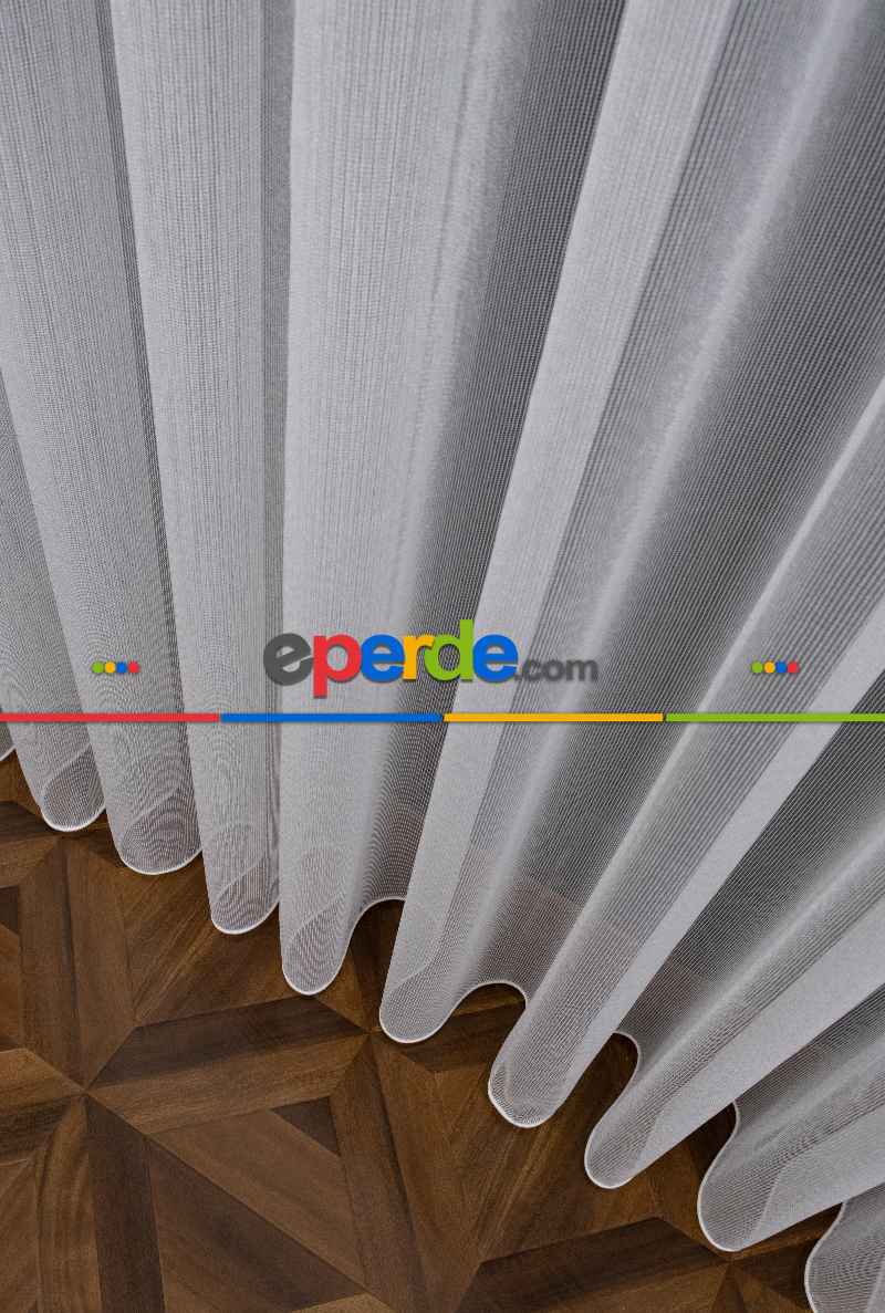 Yatak Odası - Zincir Çelik Dökümlü Tül Perde - İtinalı Dikiş - S Pile - Kurşunlu Tül