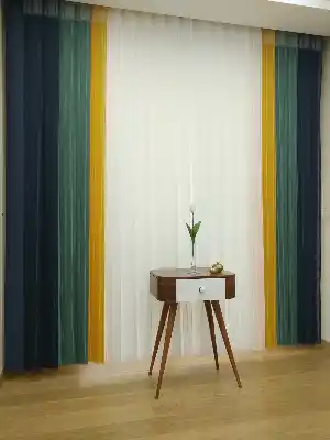 1. Kalite Çizgili Tül Dikey Zebra Perde - Ft14 Füme- Ft27 Çağla Yeşili-ft16 Hardal Sarı- Ft02 Ekru- Füme-ekru-hardal Sarısı-su Yeşili