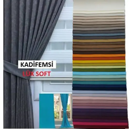 Petek Soft Dokulu Geniş Enli Çoklu Renk Seçenekli Perdeler- Lacivert-yeşil-mavi-gri-füme-antrasit-kırmızı-beyaz-turkuaz-pembe-bordo-mürdüm-gri Açık-gri Koyu-antrasit