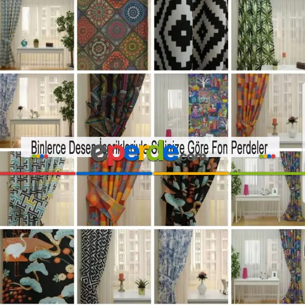 Bebek Odası Fon - Çizim Fil Desenli Fon Perde Evm812 Kumaşı Kalındır Duck Bezi Değildir- Beyaz