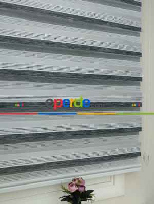 Mutfak Zebra Perde Düz Seri- Ekru