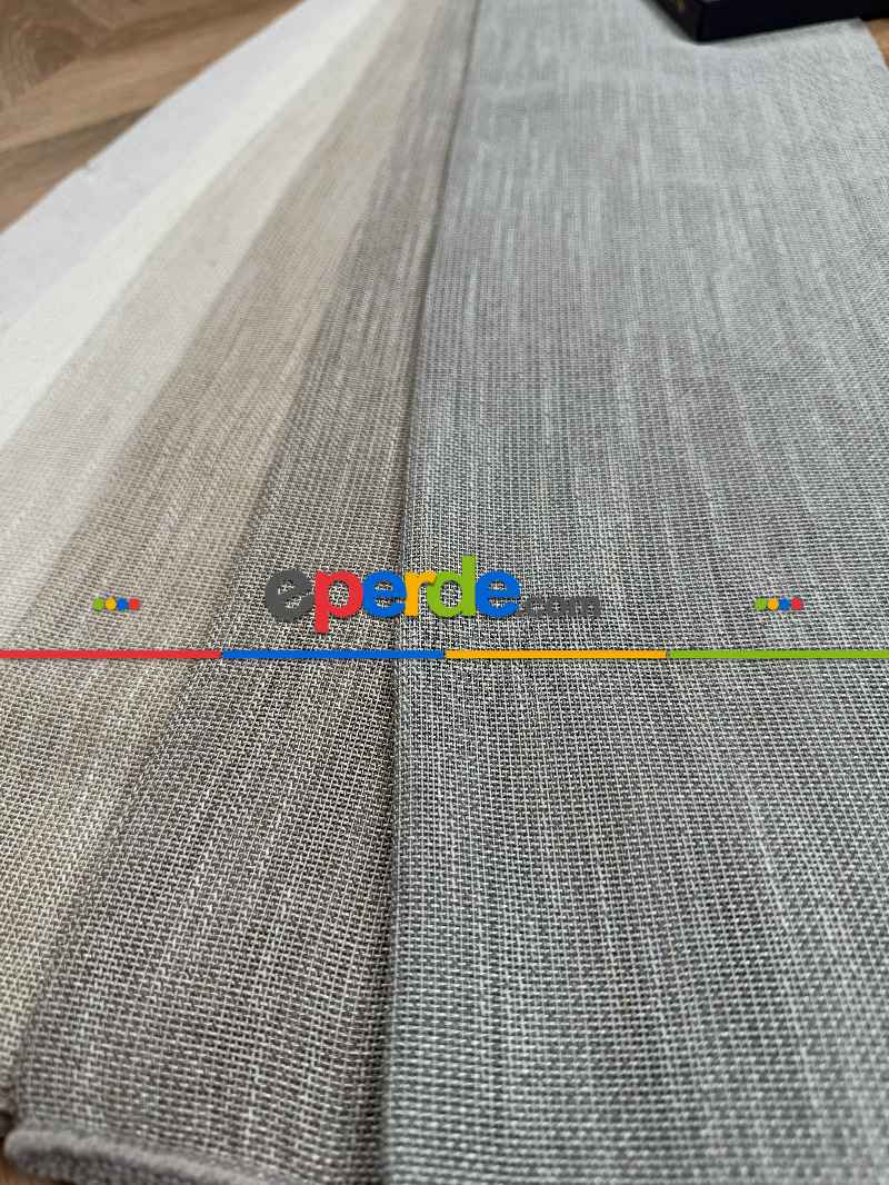 Etek Ucu Damask Nakışlı Düz Tül Perde, Özel Dokuma Premium Seri